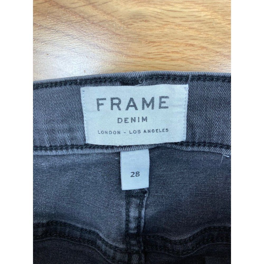 *Frame Denim Le High Skinny Jeans Womens 28 Grey LHSKREV208 Dartmouth - Picture 7 of 11